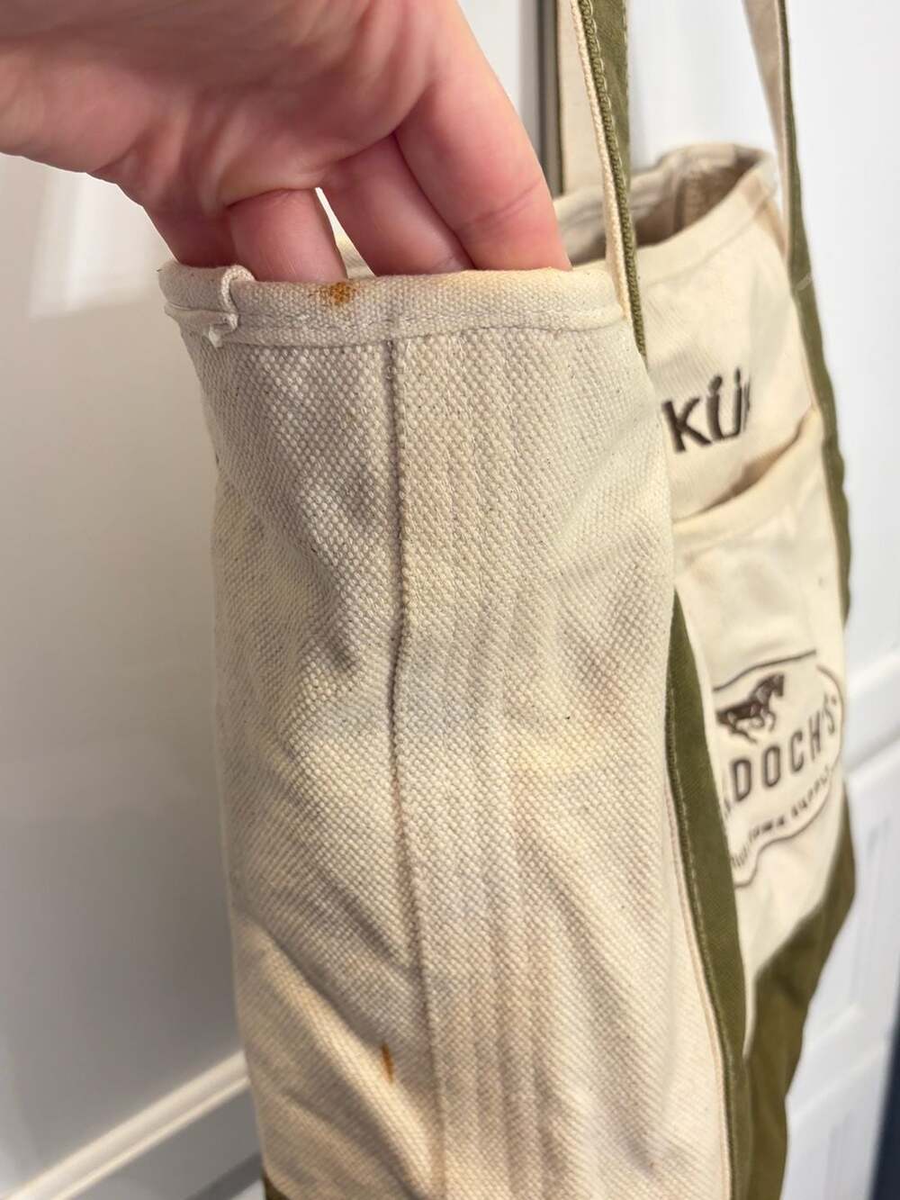 Vintage KUHL Tote Bag Cotton Canvas Murdoch's Ranch & Home Supply - Picture 8 of 8
